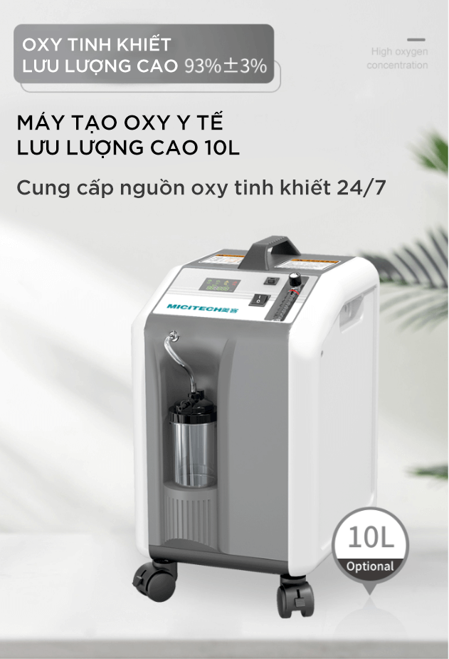 Máy tạo Oxy Y tế MICiTECH 10L