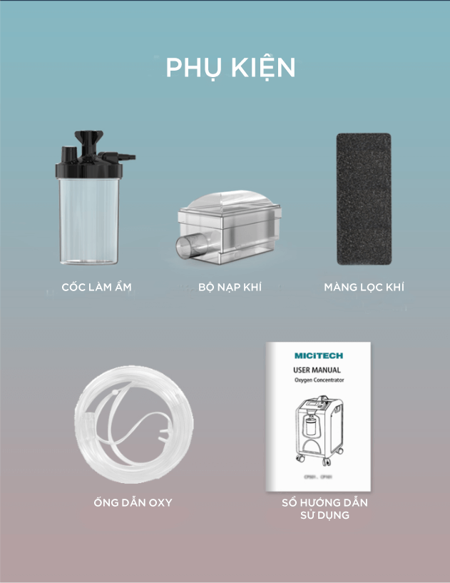 Máy tạo Oxy Y tế MICiTECH 10L